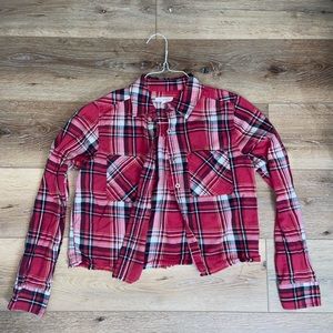 cropped flannel